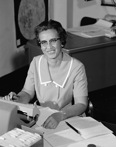 Katherine Johnson By NASA; restored by Adam Cuerden [Public domain], via Wikimedia Commons