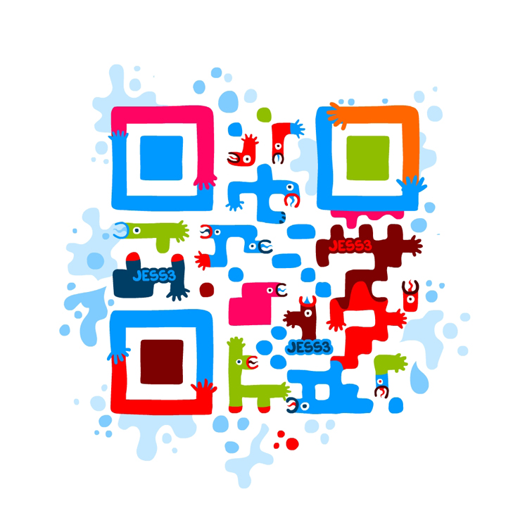 QR art by Jess3 creative agency